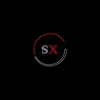 sx creatief modern brieven logo ontwerp sjabloon vector
