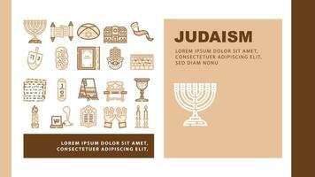 jodendom religie Joods landen hoofd vector