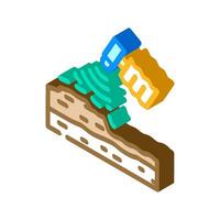 geotechnisch analyse hydrogeoloog isometrische icoon vector illustratie