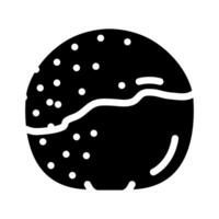 oranje verrot voedsel glyph icoon vector illustratie