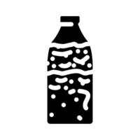melk verrot voedsel glyph icoon vector illustratie