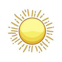 symbool zon tekenfilm vector illustratie