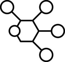 molecuul vector pictogram