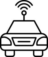 autonome auto vector icon vector