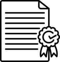 certificaat vector pictogram