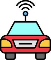 autonome auto vector icon vector