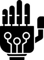 robot hand- vector icoon