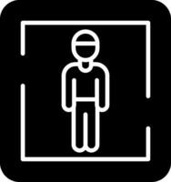 mannetje toilet teken vector icoon