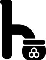 klein h vector icoon