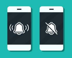 telefoon klok alarm. illustratie vector