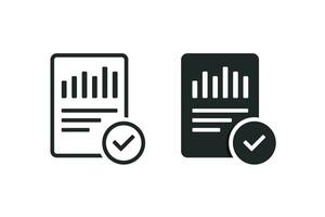 het dossier document infographic met checklist icoon. illustratie vector