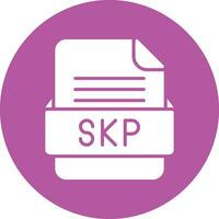 skp het dossier formaat vector icoon