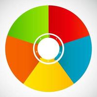 concept van kleurrijke cirkelvormige banners met pijlen vector