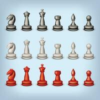schaak reeks geïsoleerd vector