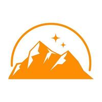 berg avontuur logo vector