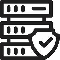server veiligheid vector icoon