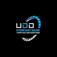 udd brief logo vector ontwerp, udd gemakkelijk en modern logo. udd luxueus alfabet ontwerp