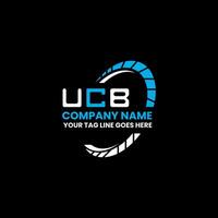 ucb brief logo vector ontwerp, ucb gemakkelijk en modern logo. ucb luxueus alfabet ontwerp