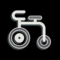 icoon acrobatisch fiets. verwant naar Frankrijk symbool. glanzend stijl. gemakkelijk ontwerp bewerkbaar. gemakkelijk illustratie vector