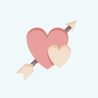 icoon Cupido. verwant naar Valentijn dag symbool. vlak stijl. gemakkelijk ontwerp bewerkbaar. gemakkelijk illustratie vector