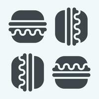 icoon macaron. verwant naar Frankrijk symbool. glyph stijl. gemakkelijk ontwerp bewerkbaar. gemakkelijk illustratie vector