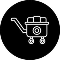 winkelwagen vector pictogram