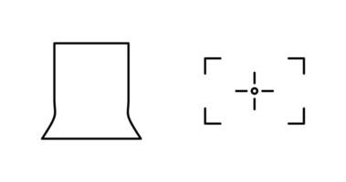 terug staan en focus icoon vector