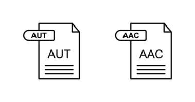 aac en automatisch icoon vector