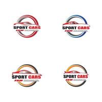 sportwagen logo sjabloon ontwerp vector - vector