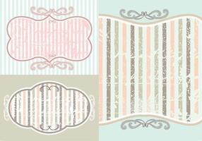 Vintage Achtergrond Behang Vector Pack