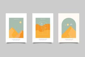 modern landschap vintage vector