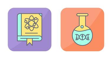 wetenschap en dna icoon vector