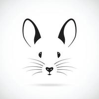 schattig muis muilkorf ontwerp. vector