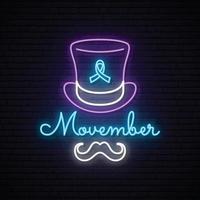 movember prostaatkanker bewustmakingsmaand. vector