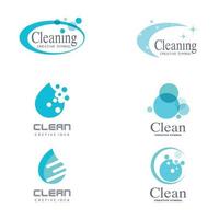 schoonmaak schone service logo vector pictogrammalplaatje