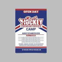 hockey flyer sjabloon vector