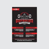 fitness flyer vector lay-out ontwerpsjabloon voor extreem sportevenement