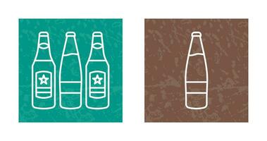 bier flessen en alcohol icoon vector