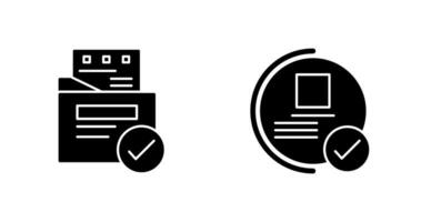 het dossier bescherming en garantie icoon vector