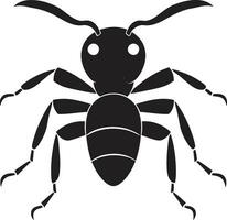 elegant in zwart vector kunst mier logo zwart vector mier logo de belichaming van verfijning