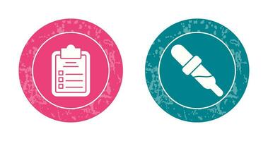 diagnose en druppelaar icoon vector