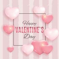 Valentijnsdag liefde en gevoelens achtergrondontwerp. vector