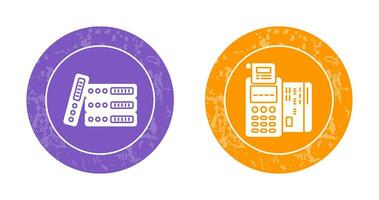 bindmiddelen en pos terminal icoon vector