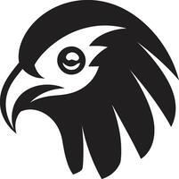 roofdier havik logo een zwart vector icoon van passie en doel zwart vector roofdier havik een logo dat zullen helpen u bouwen een sterk erfenis
