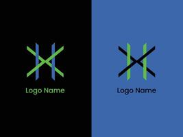 hx brief logo ontwerp vector