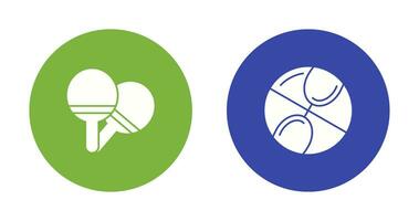 ping pong en basketbal icoon vector