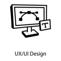 ux ui-ontwerp vector