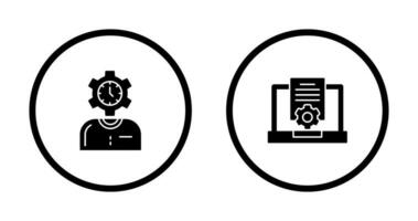 tijd en Onderzoek icoon vector