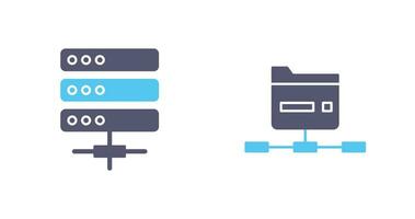 server en netwerk icoon vector