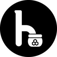 klein h vector icoon